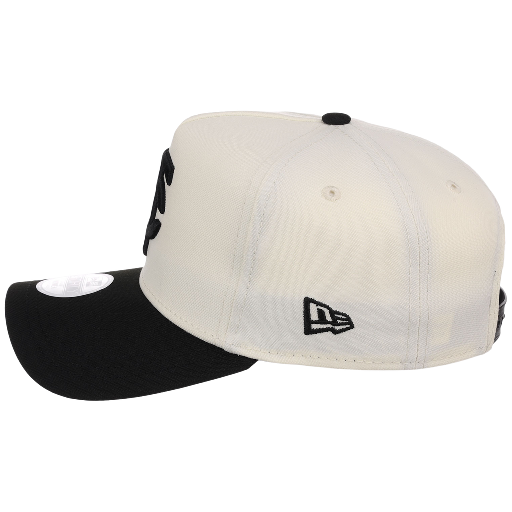 Minnesota Twins Women's New Era 9FORTY Chrome x Black A-Frame