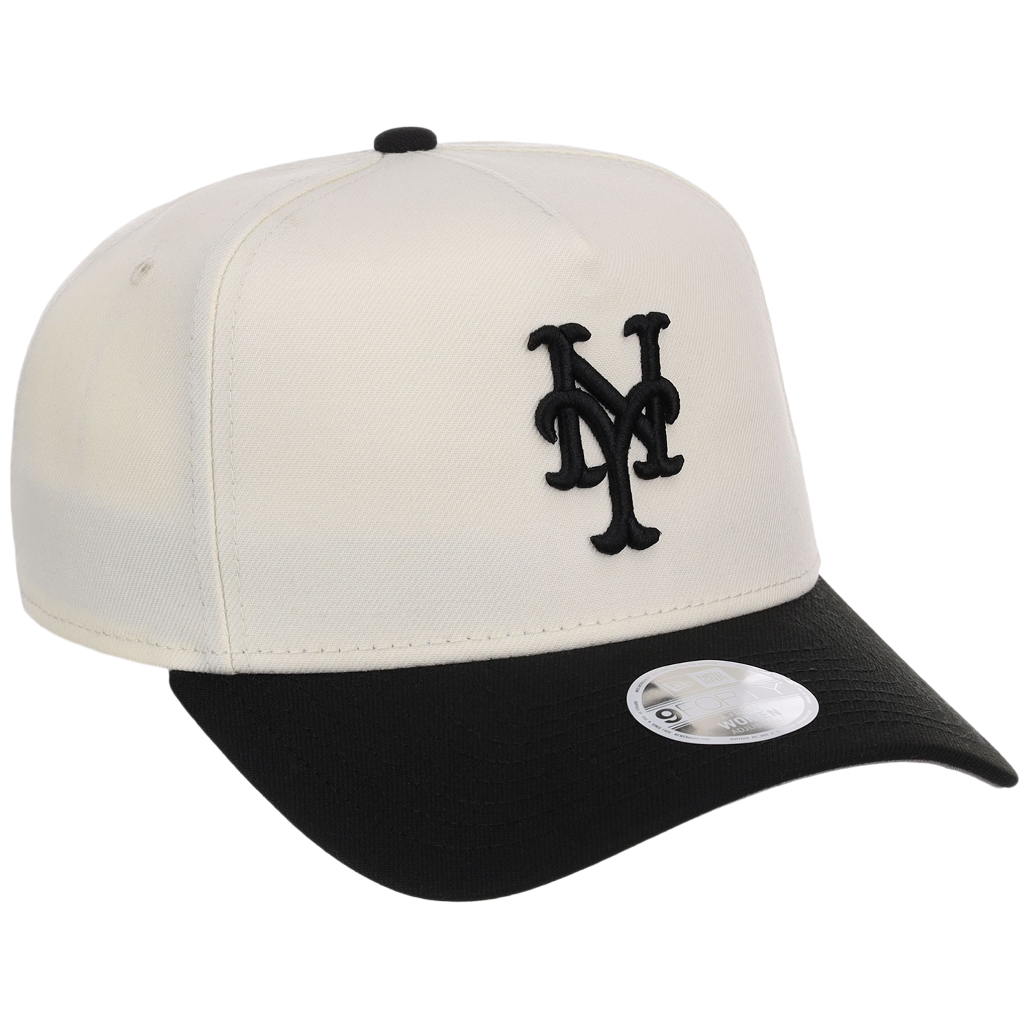 New York Mets Women's New Era 9FORTY Chrome x Black A-Frame
