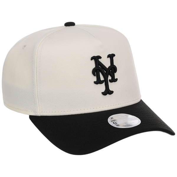 New York Mets Women's New Era 9FORTY Chrome x Black A-Frame