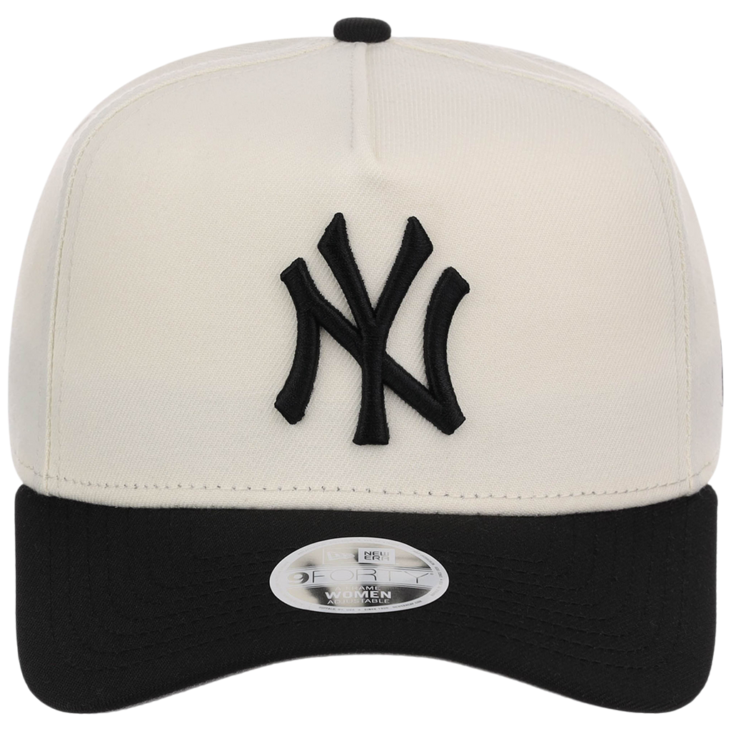 New York Yankees Women's New Era 9FORTY Chrome x Black A-Frame