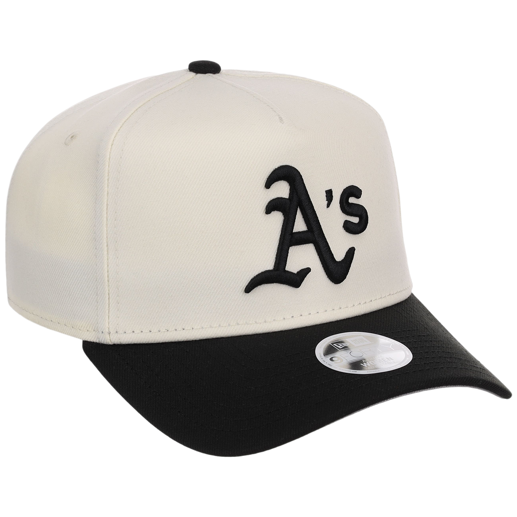 Oakland Athletics Women's New Era 9FORTY Chrome x Black A-Frame