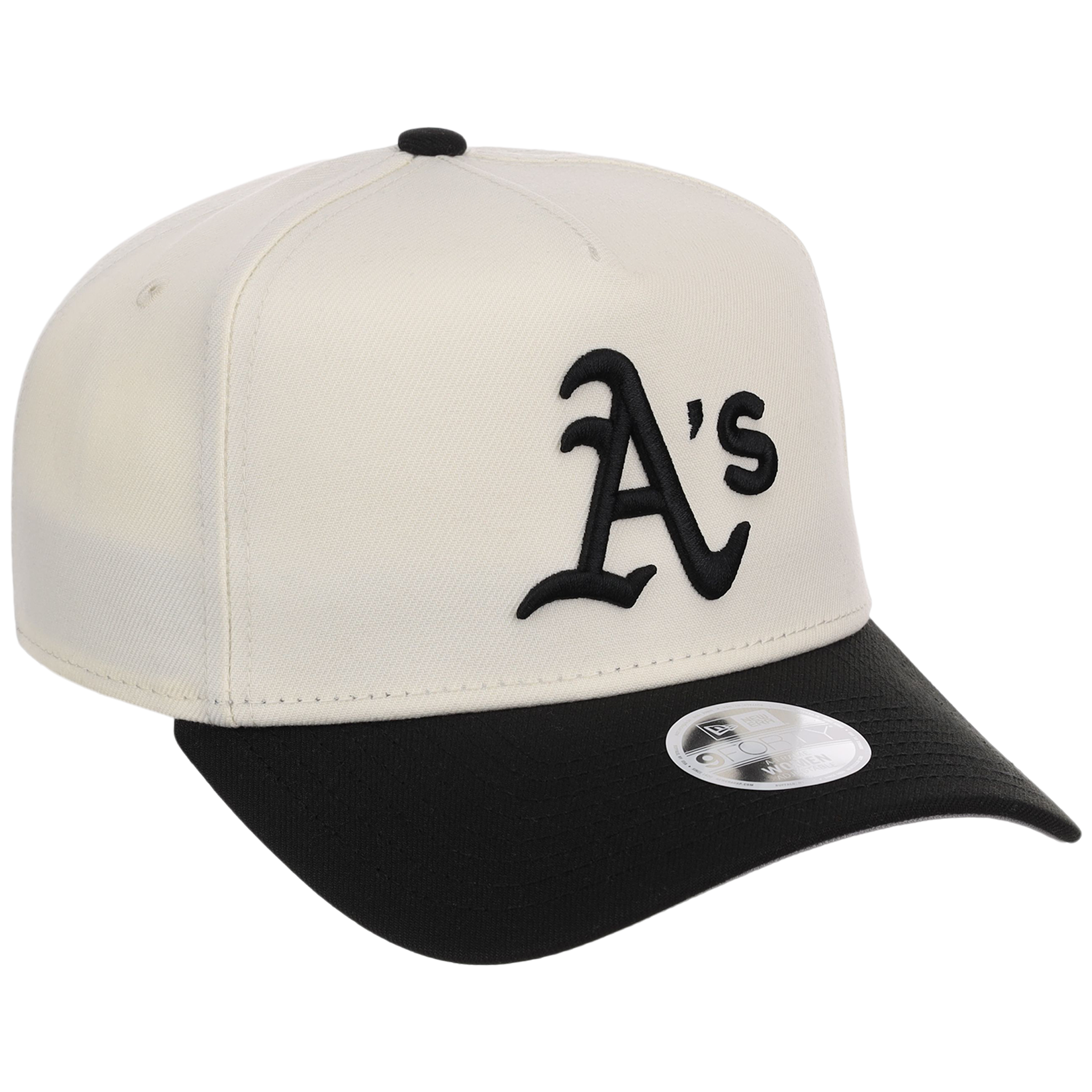 Oakland Athletics Women's New Era 9FORTY Chrome x Black A-Frame