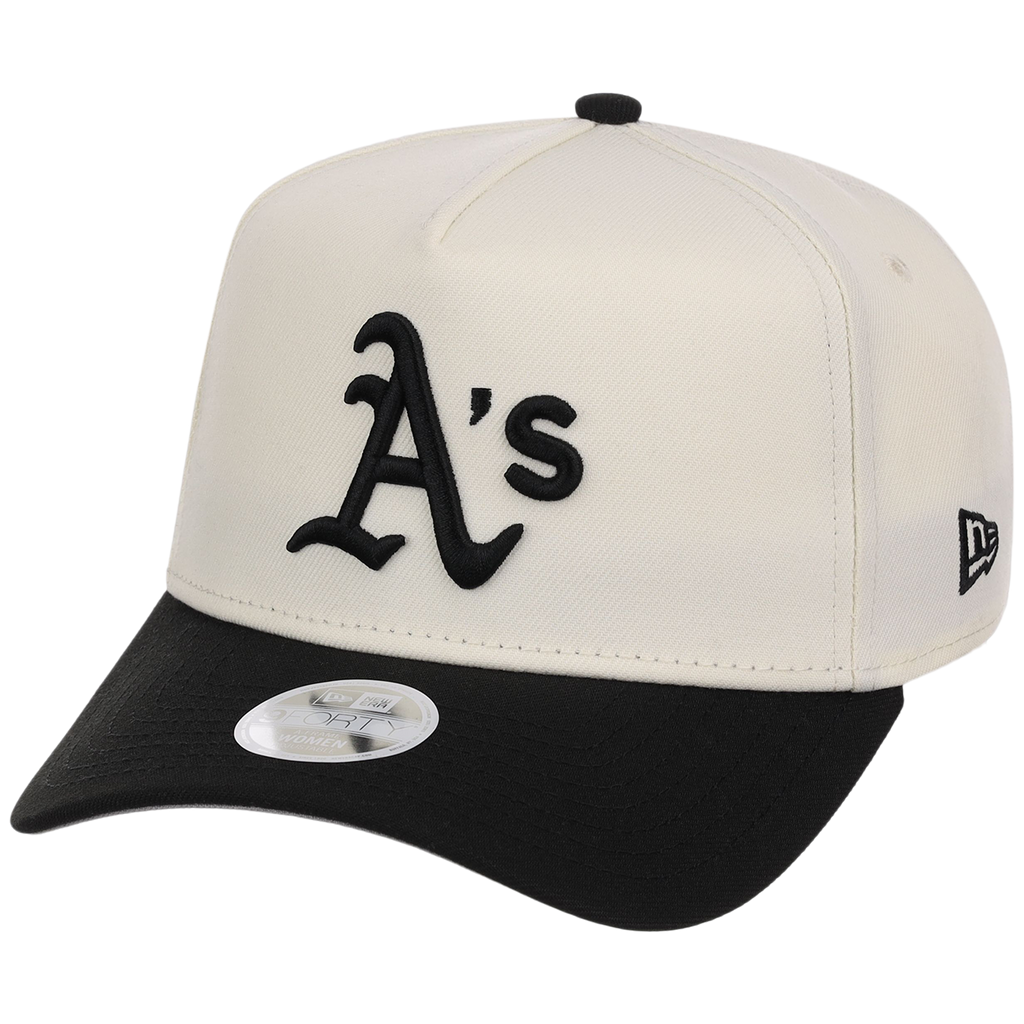 Oakland Athletics Women's New Era 9FORTY Chrome x Black A-Frame