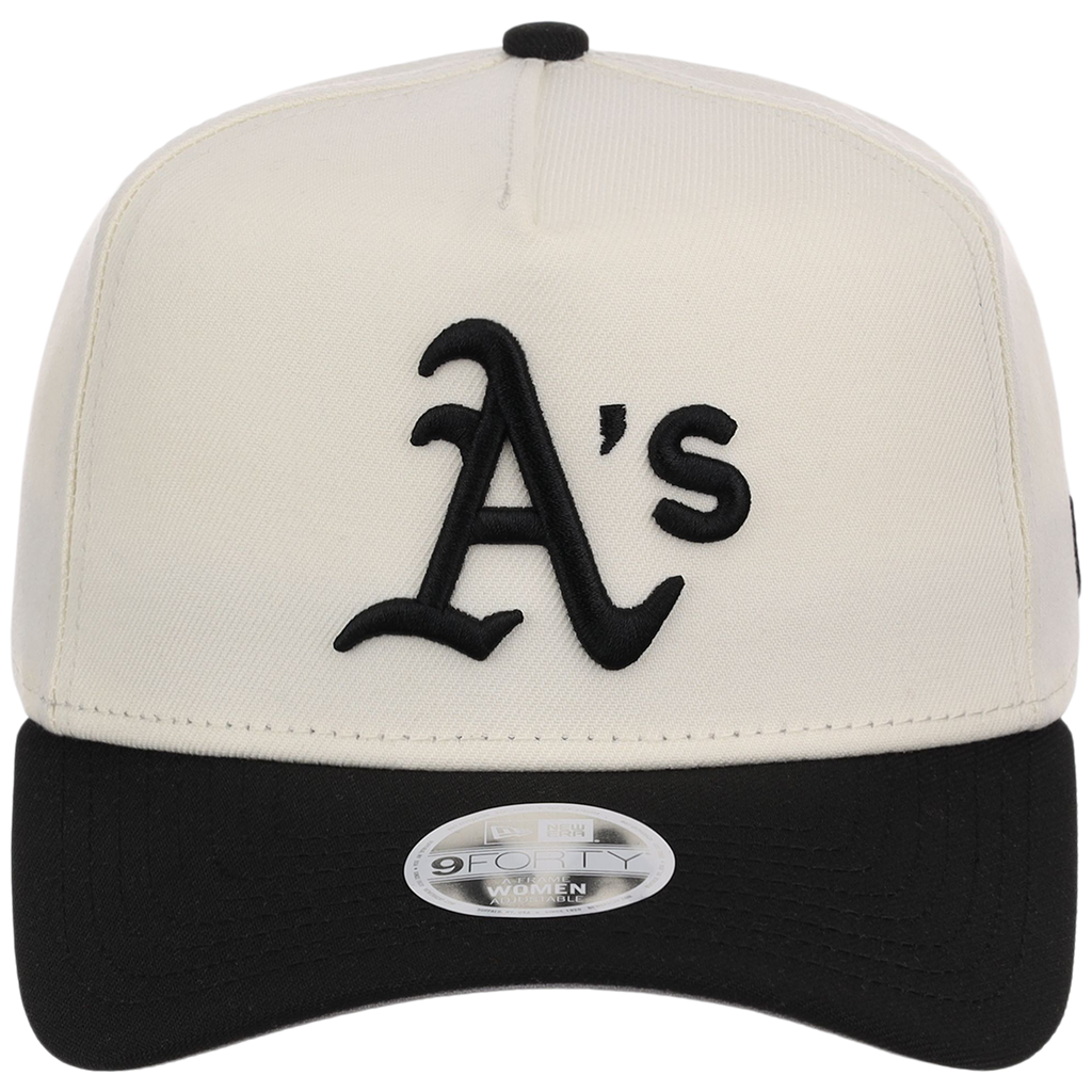 Oakland Athletics Women's New Era 9FORTY Chrome x Black A-Frame