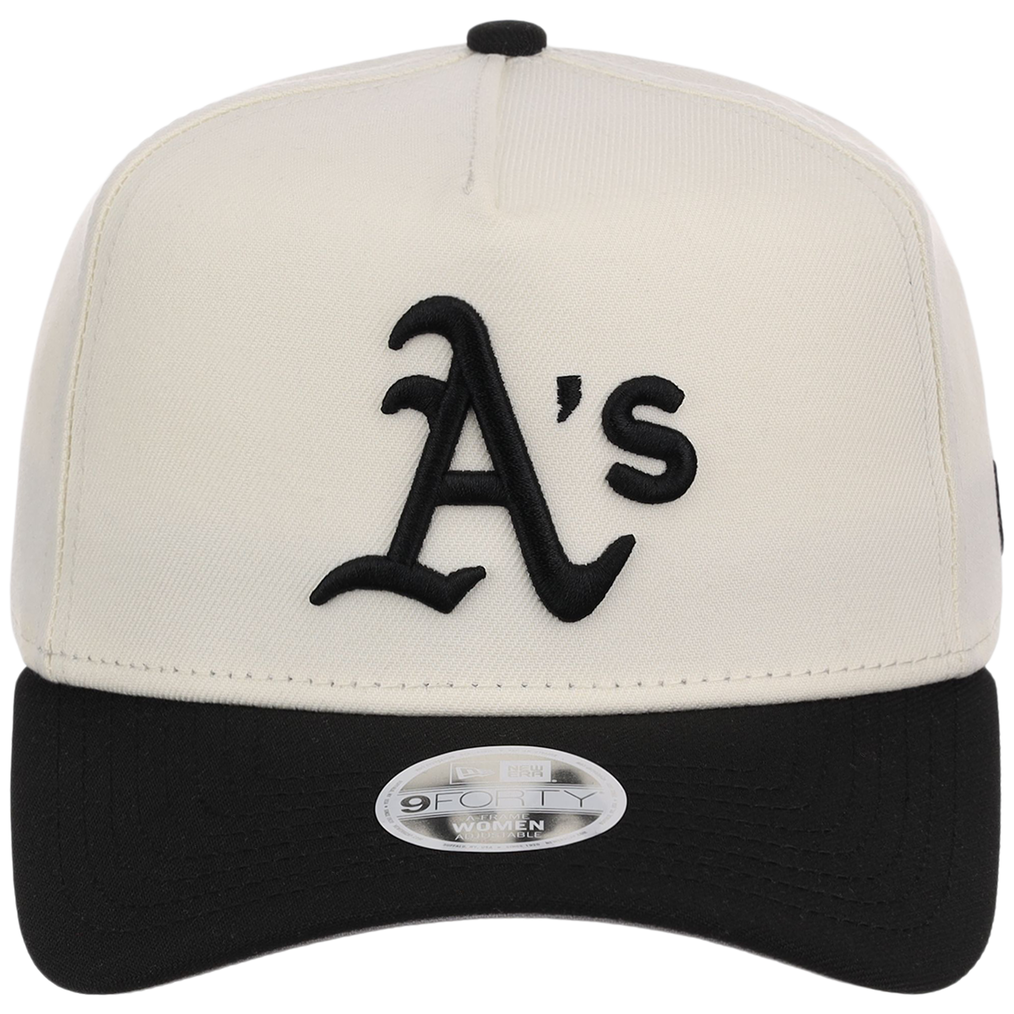 Oakland Athletics Women's New Era 9FORTY Chrome x Black A-Frame