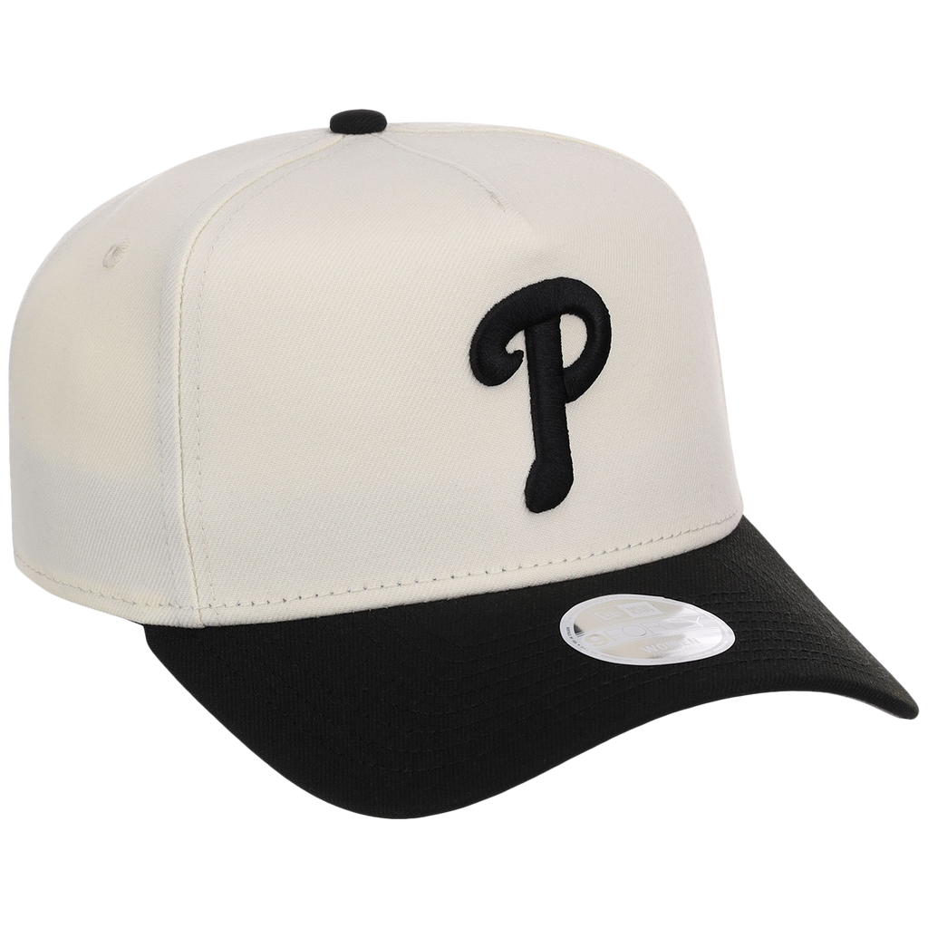 Philadelphia Phillies Women's New Era 9FORTY Chrome x Black A-Frame