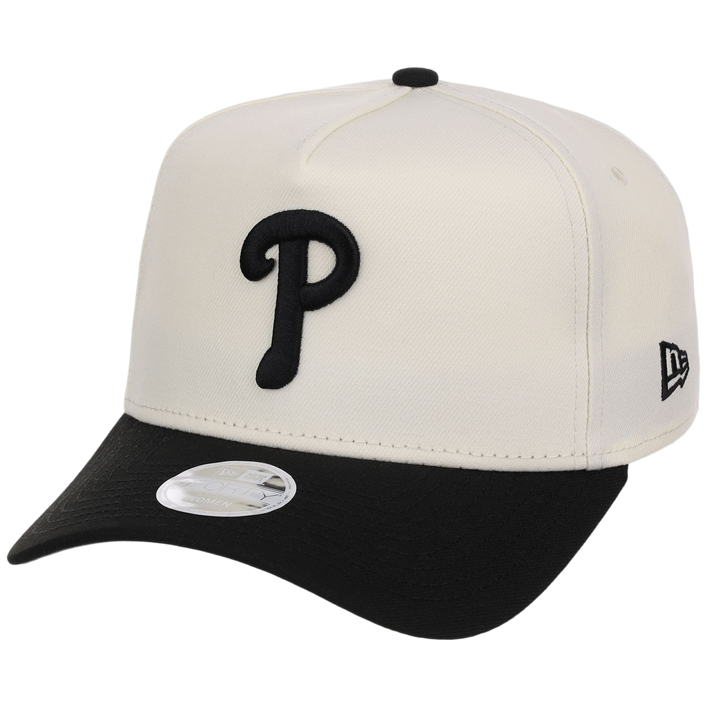 Philadelphia Phillies Women's New Era 9FORTY Chrome x Black A-Frame