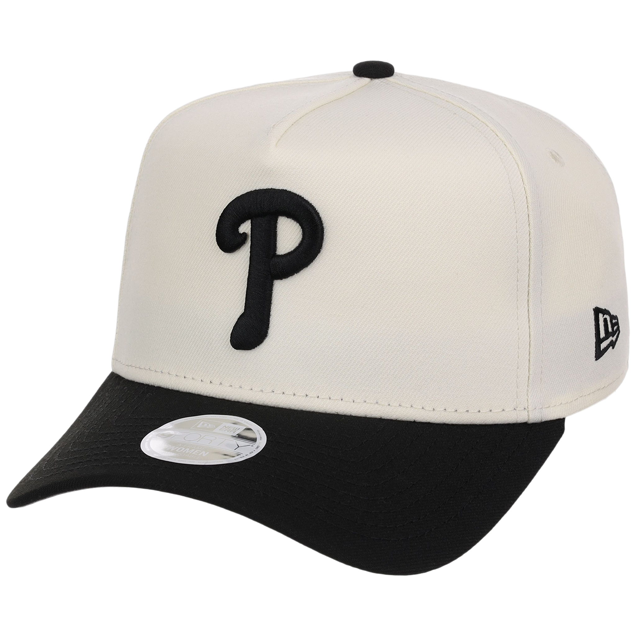Philadelphia Phillies Women's New Era 9FORTY Chrome x Black A-Frame
