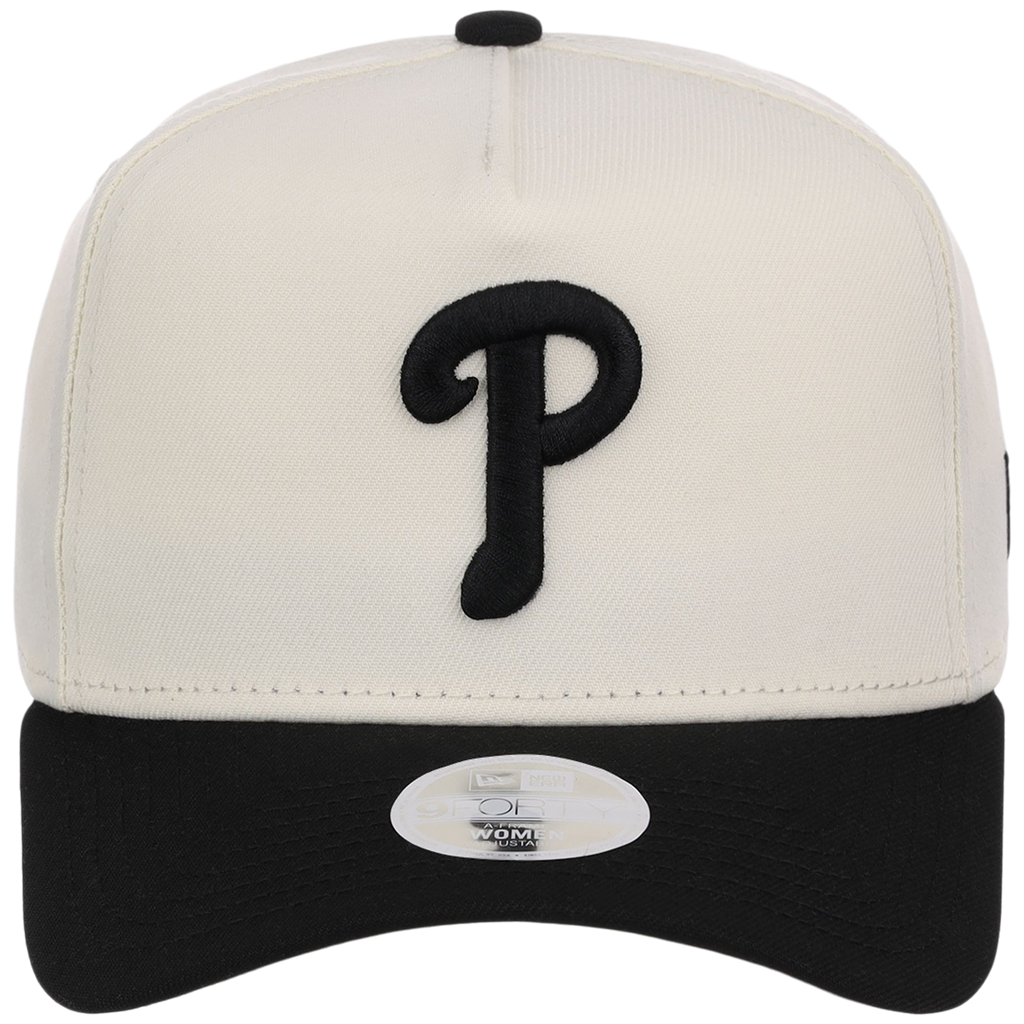 Philadelphia Phillies Women's New Era 9FORTY Chrome x Black A-Frame