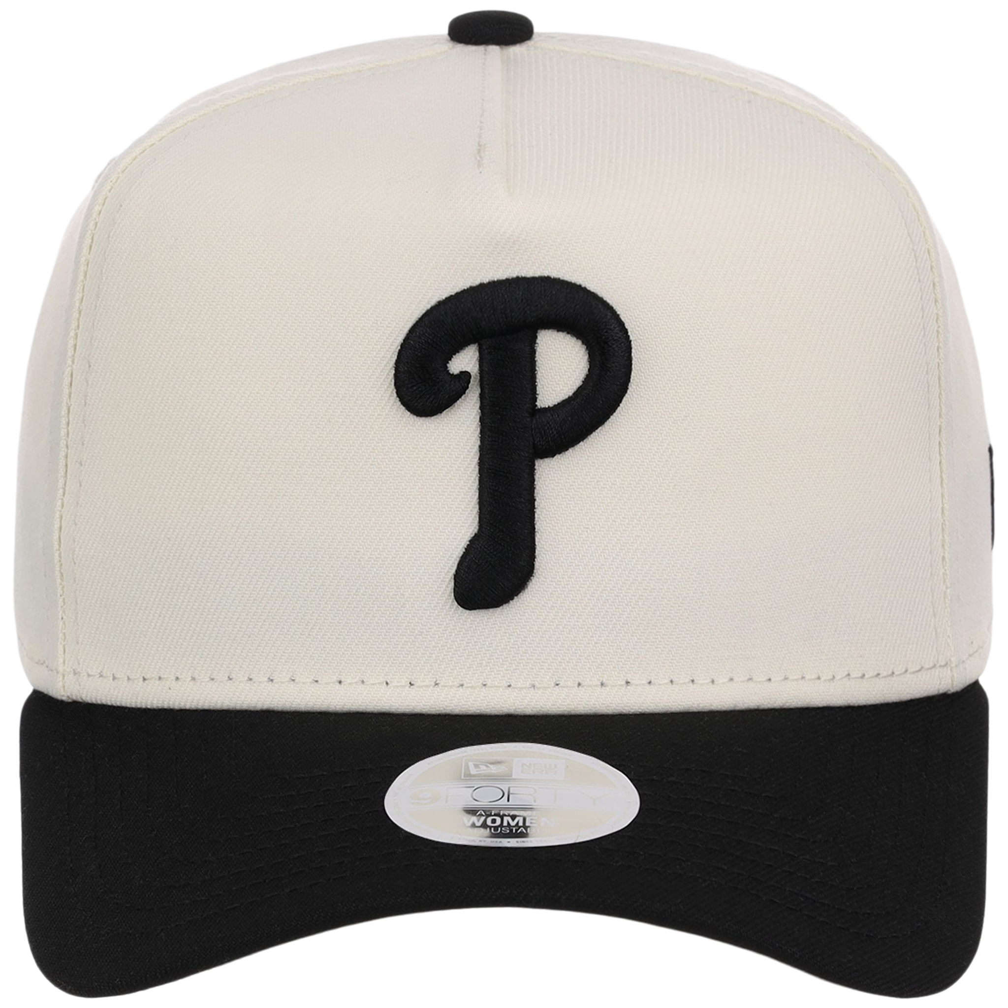 Philadelphia Phillies Women's New Era 9FORTY Chrome x Black A-Frame