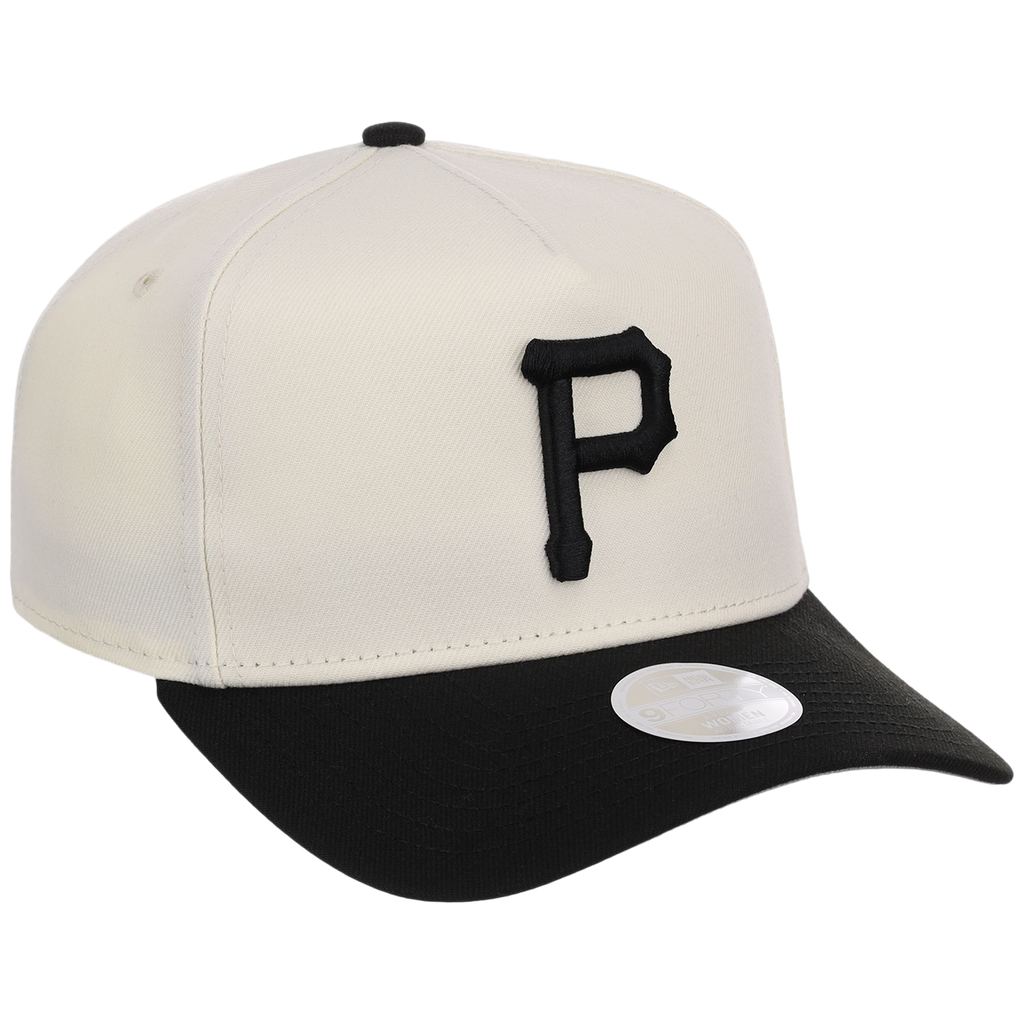 Pittsburgh Pirates Women's New Era 9FORTY Chrome x Black A-Frame