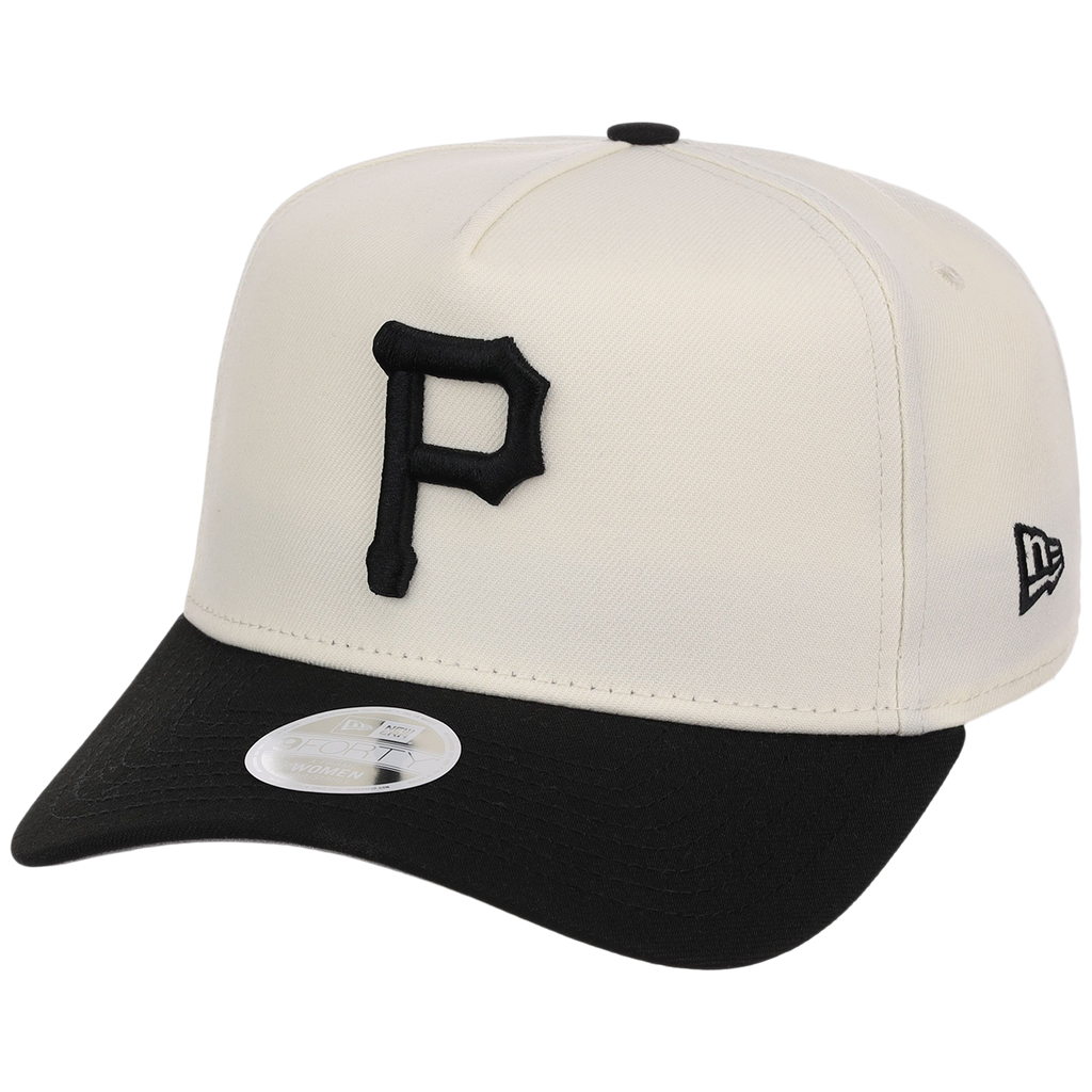 Pittsburgh Pirates Women's New Era 9FORTY Chrome x Black A-Frame