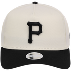 Pittsburgh Pirates Women's New Era 9FORTY Chrome x Black A-Frame