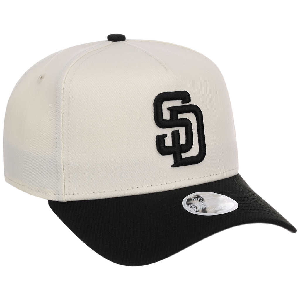 San Diego Padres Women's New Era 9FORTY Chrome x Black A-Frame
