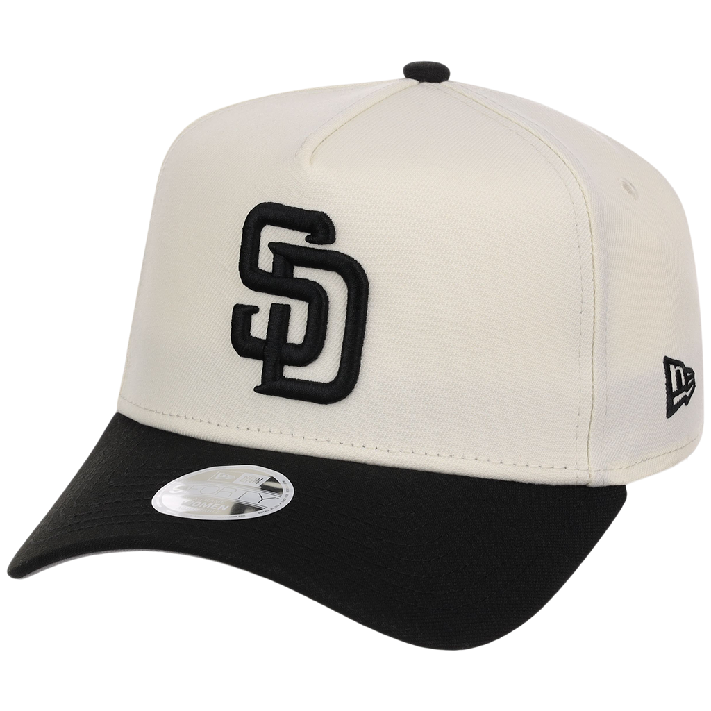 San Diego Padres Women's New Era 9FORTY Chrome x Black A-Frame