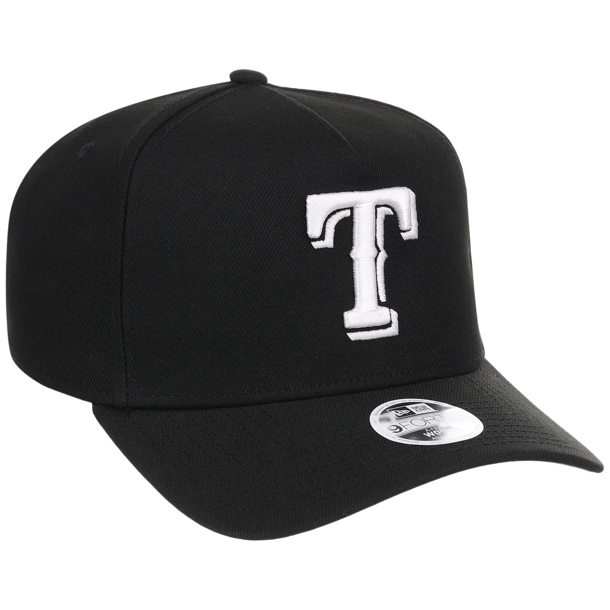 Texas Rangers Women's New Era 9FORTY Black A-Frame