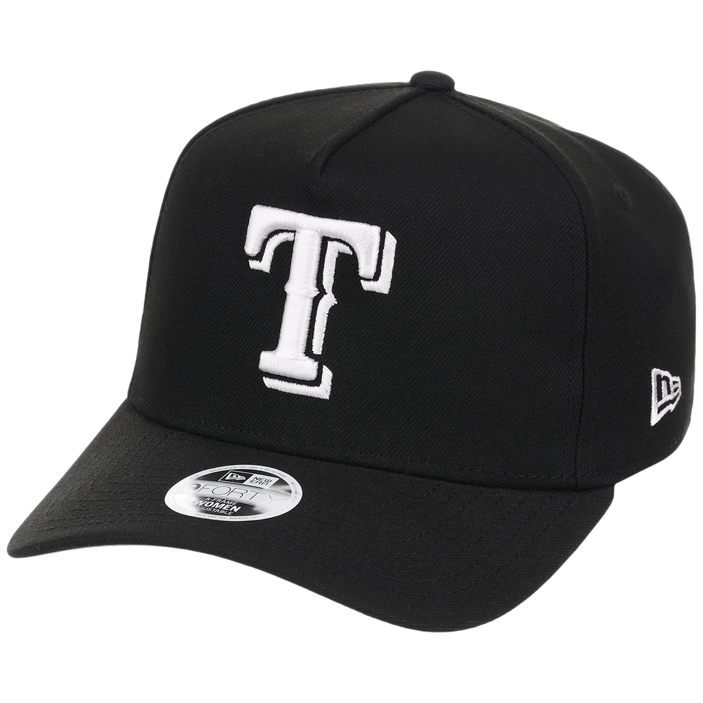 Texas Rangers Women's New Era 9FORTY Black A-Frame