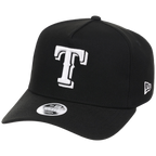 Texas Rangers Women's New Era 9FORTY Black A-Frame