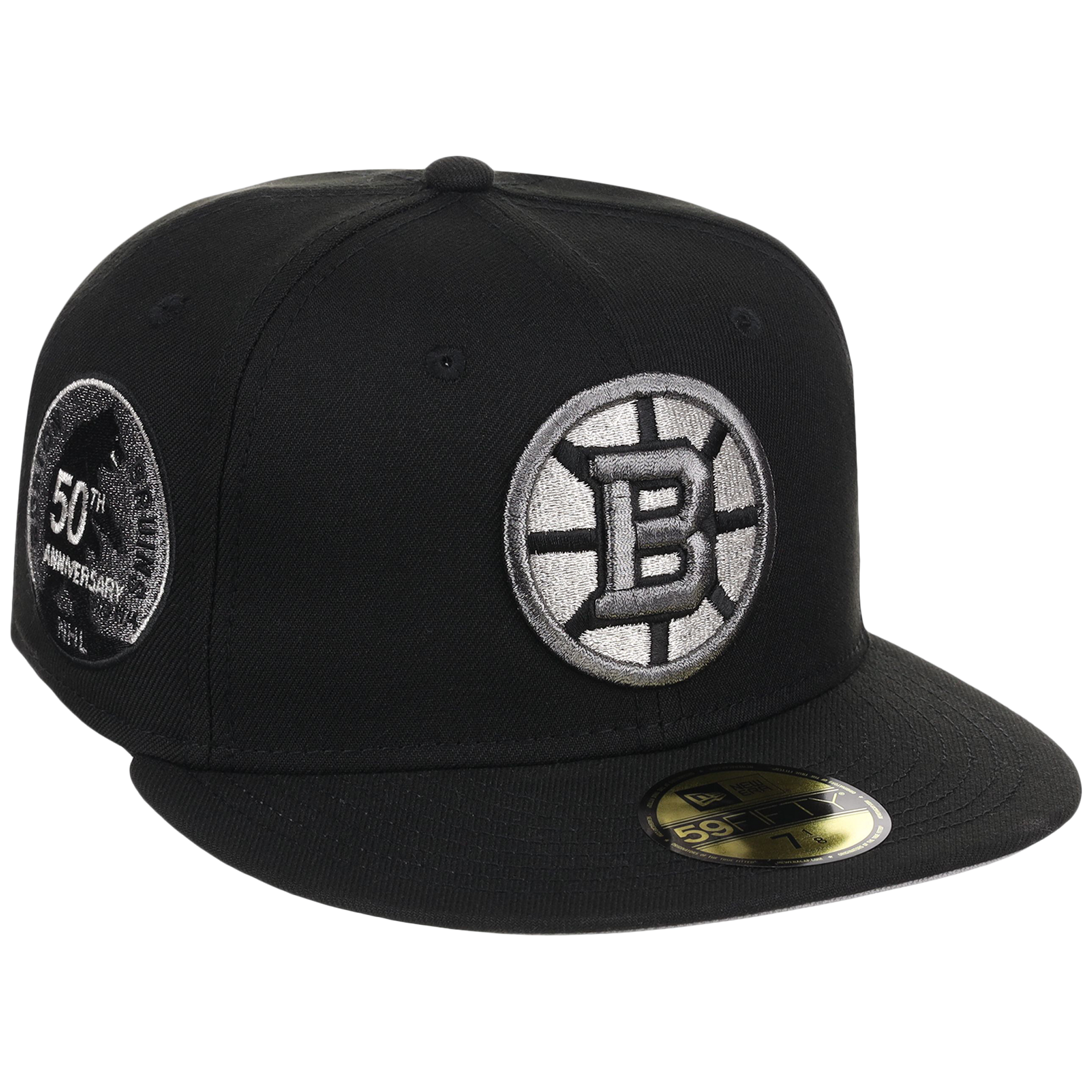 Boston Bruins NHL Liquid Titanium New Era 59FIFTY – LidsHatDrop