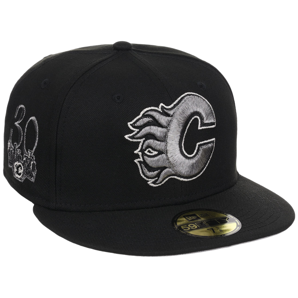 Calgary Flames NHL Liquid Titanium New Era 59FIFTY