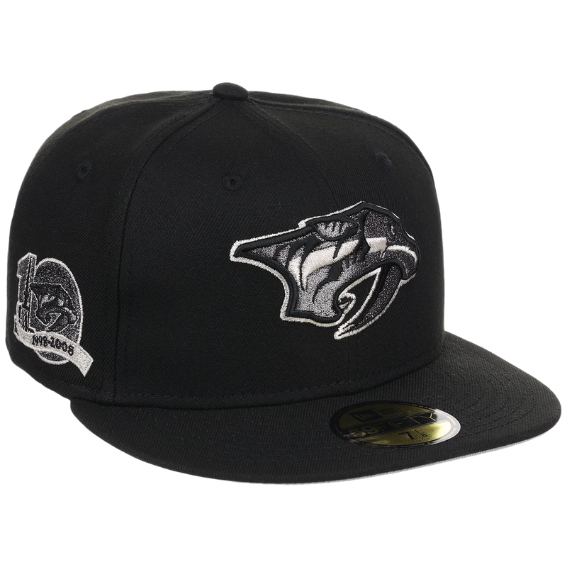 New Era 59FIFTY フライトキャップ 7 5/8 Nashville Predators NHL Liquid Titanium New Era 59FIFTY – LidsHatDrop