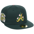 Atlanta Braves MLB Augusta Bloom New Era 59FIFTY - Dark Green