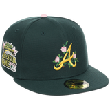 Atlanta Braves MLB Augusta Bloom New Era 59FIFTY - Dark Green