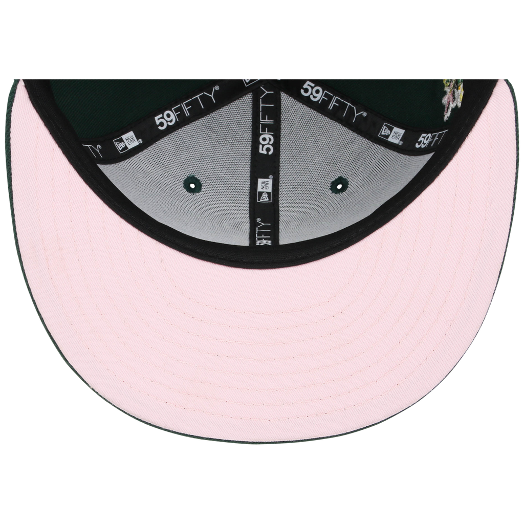 Atlanta Braves MLB Augusta Bloom New Era 59FIFTY - Dark Green