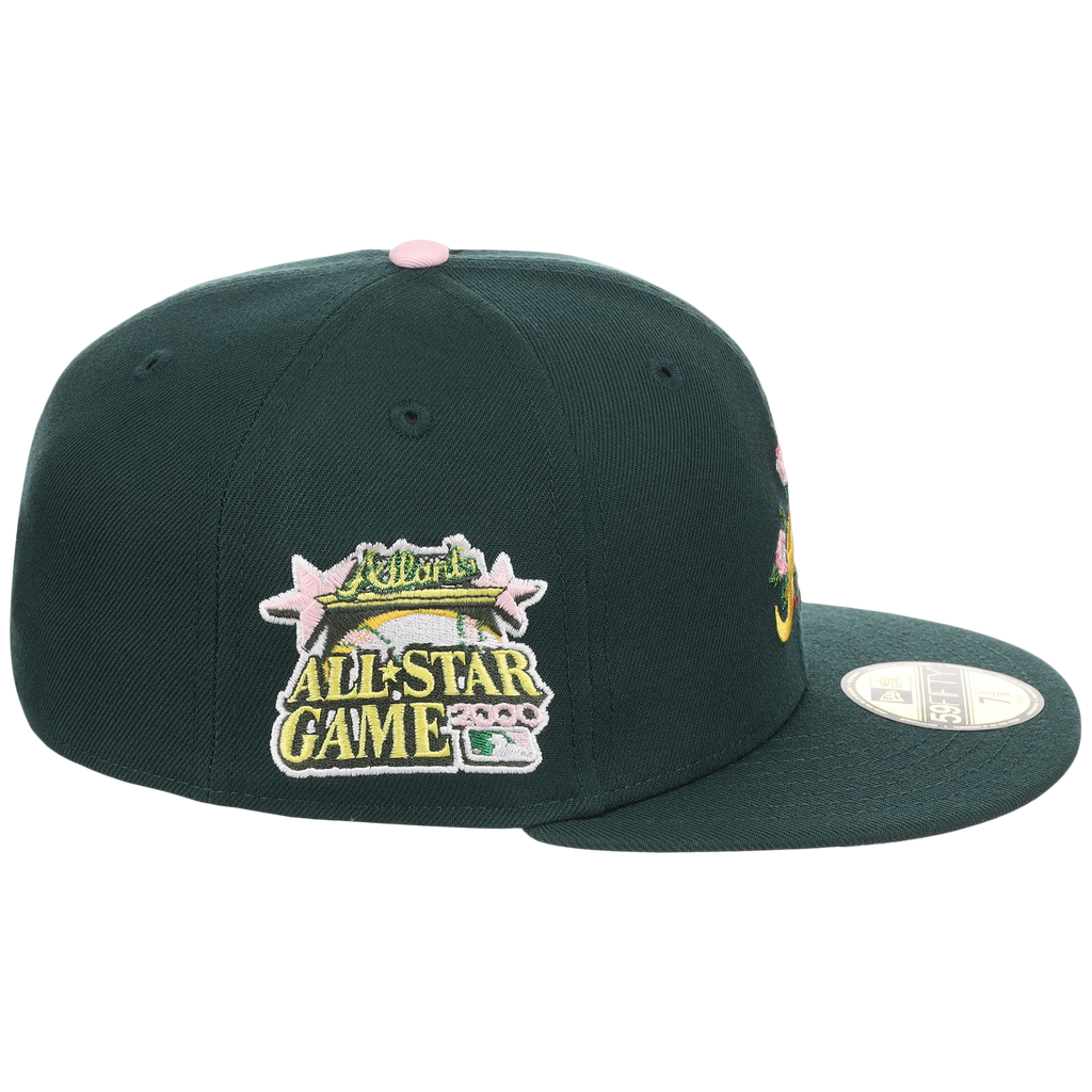 Atlanta Braves MLB Augusta Bloom New Era 59FIFTY - Dark Green