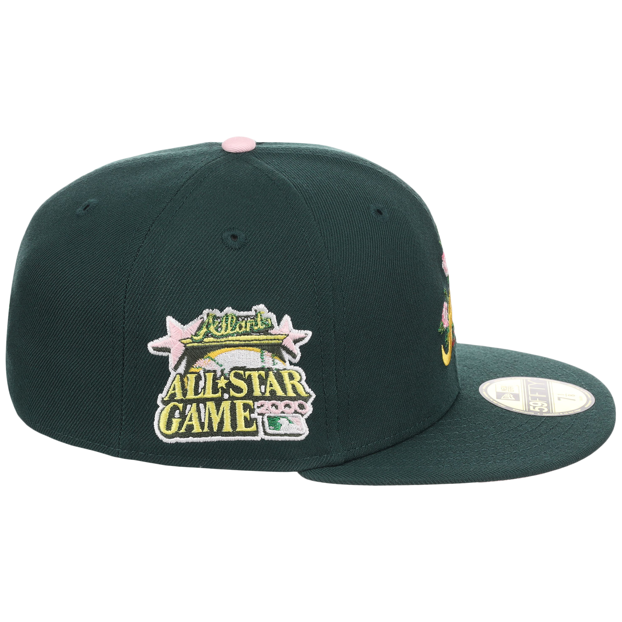 Atlanta Braves MLB Augusta Bloom New Era 59FIFTY - Dark Green