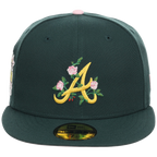 Atlanta Braves MLB Augusta Bloom New Era 59FIFTY - Dark Green