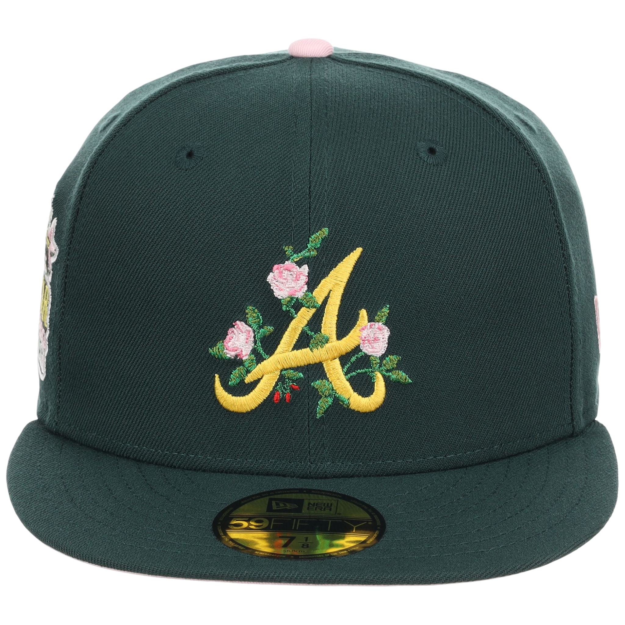Atlanta Braves MLB Augusta Bloom New Era 59FIFTY - Dark Green