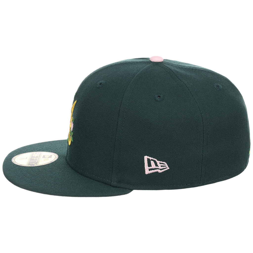 Atlanta Braves MLB Augusta Bloom New Era 59FIFTY - Dark Green