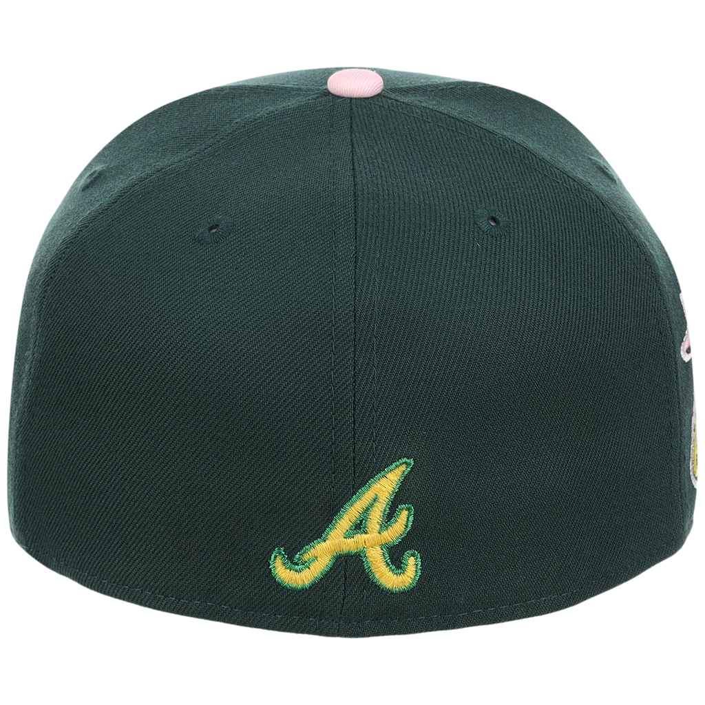 Atlanta Braves MLB Augusta Bloom New Era 59FIFTY - Dark Green