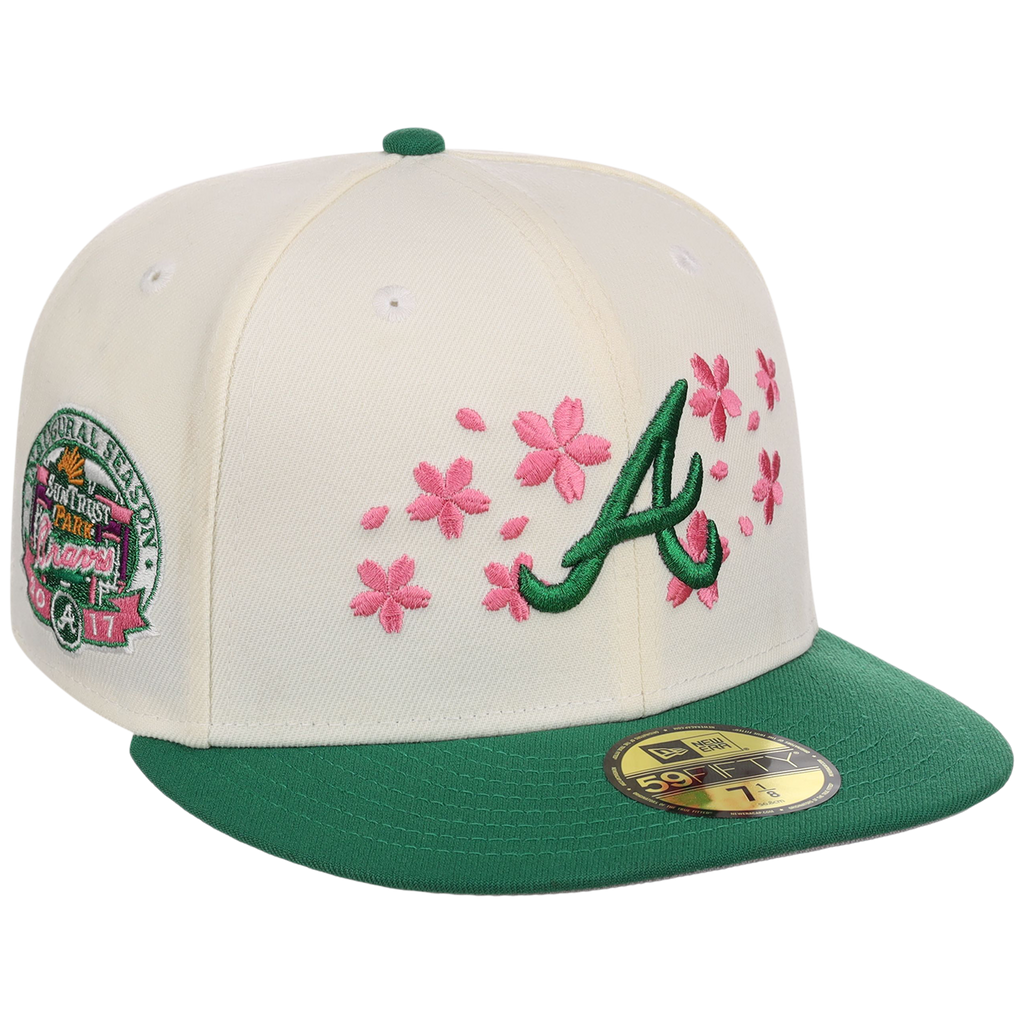 Atlanta Braves MLB Augusta Bloom New Era 59FIFTY - Chrome