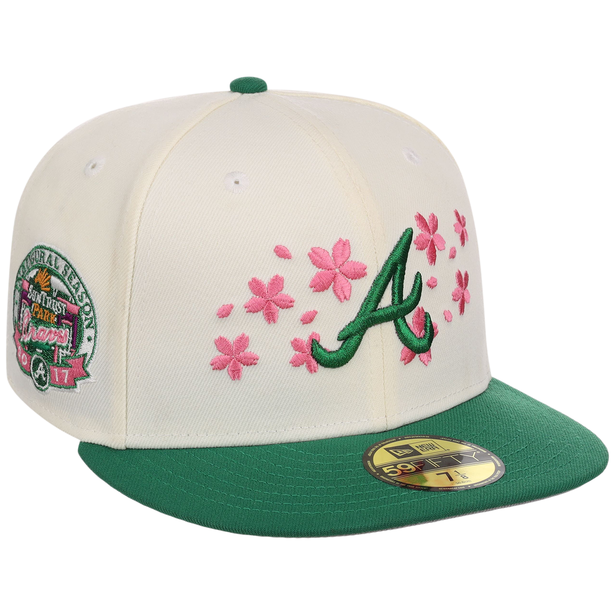 Atlanta Braves MLB Augusta Bloom New Era 59FIFTY - Chrome