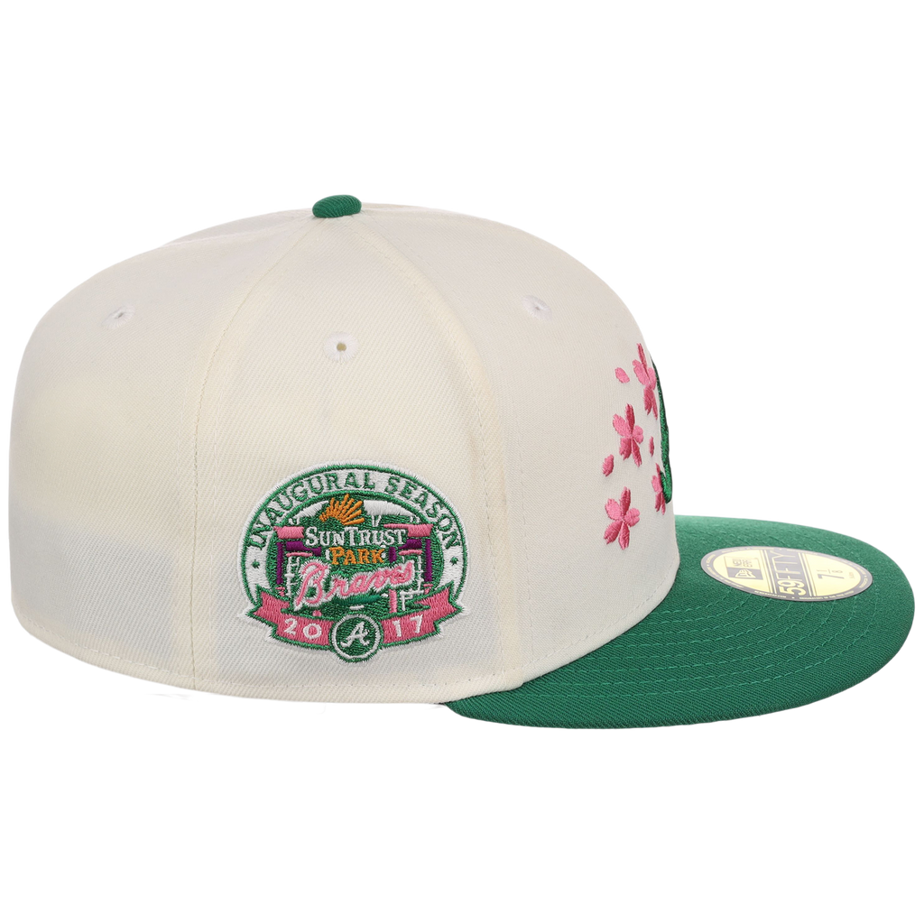 Atlanta Braves MLB Augusta Bloom New Era 59FIFTY - Chrome