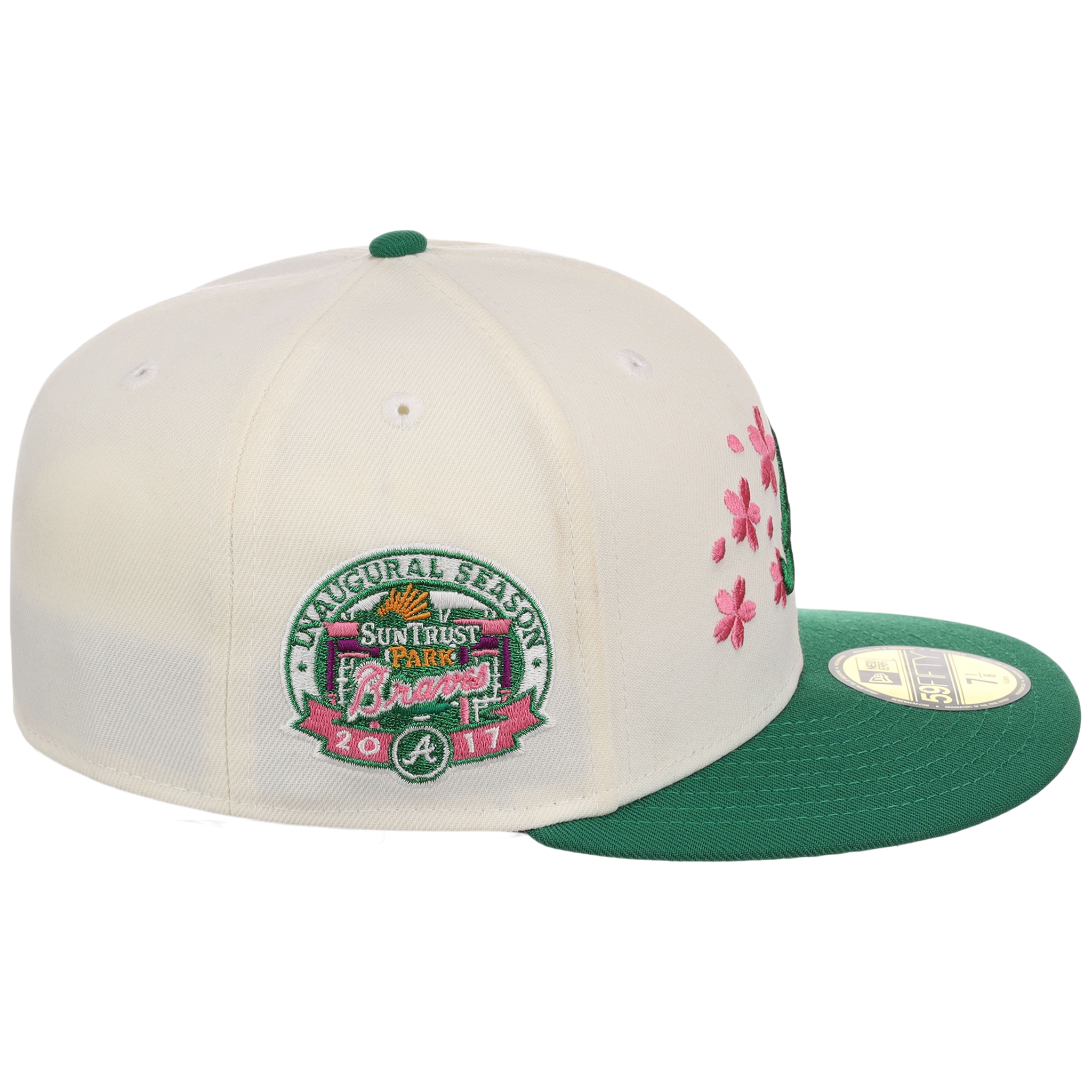 Atlanta Braves MLB Augusta Bloom New Era 59FIFTY - Chrome