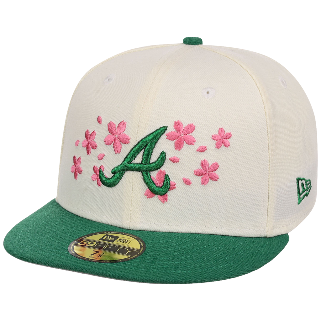 Atlanta Braves MLB Augusta Bloom New Era 59FIFTY - Chrome