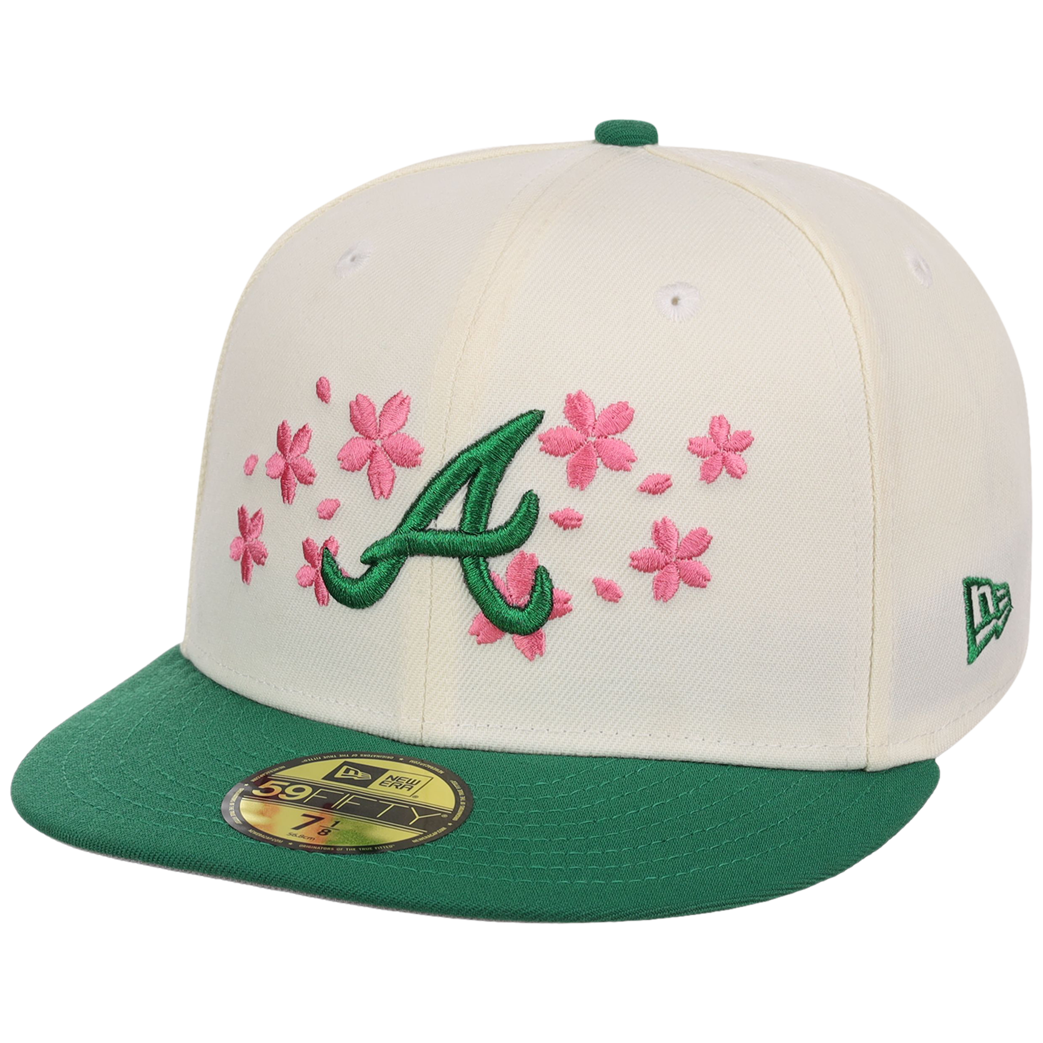 Atlanta Braves MLB Augusta Bloom New Era 59FIFTY - Chrome