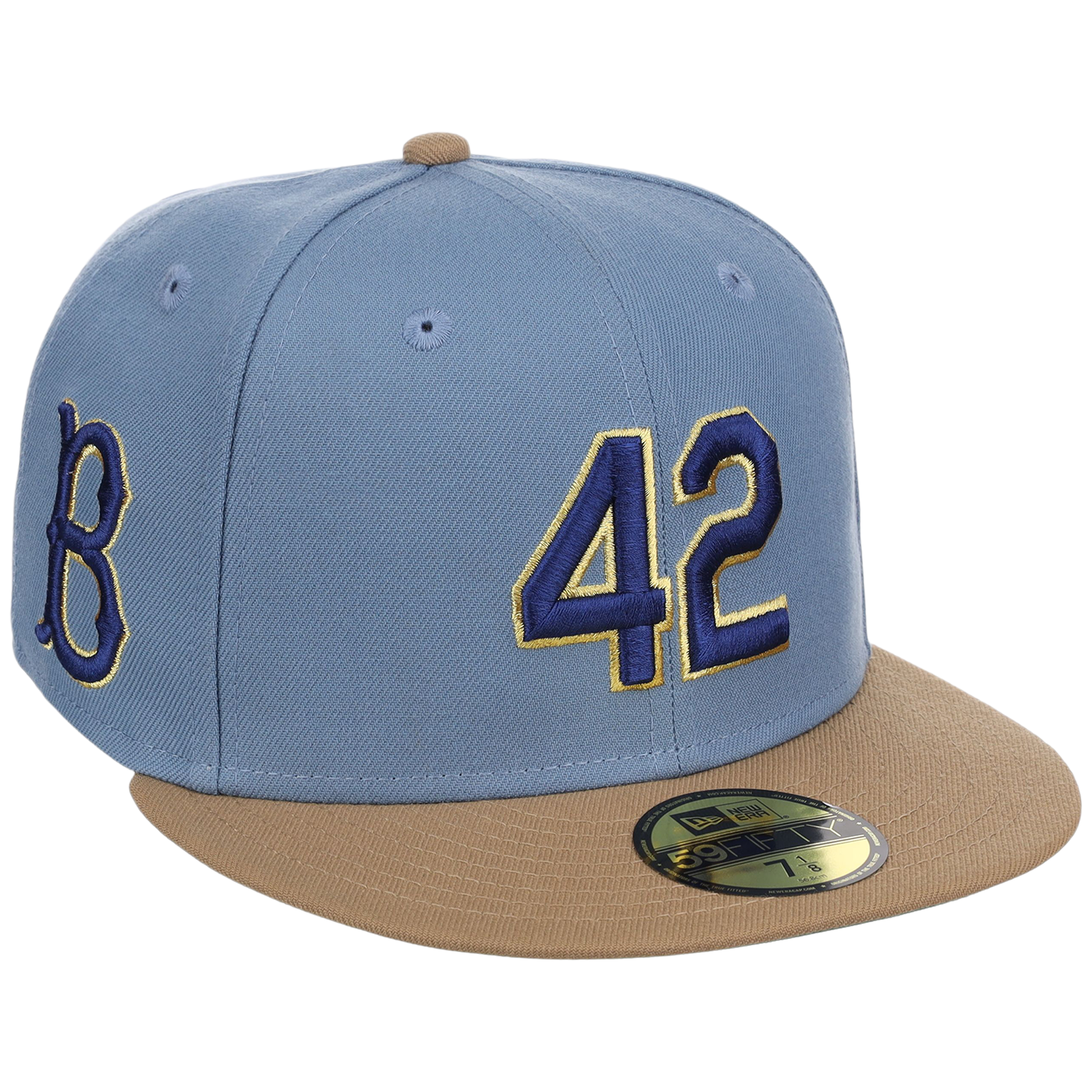 Brooklyn Dodgers 42 Legacy Pack New Era 59FIFTY - Light Blue/Khaki