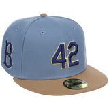 Brooklyn Dodgers 42 Legacy Pack New Era 59FIFTY - Light Blue/Khaki