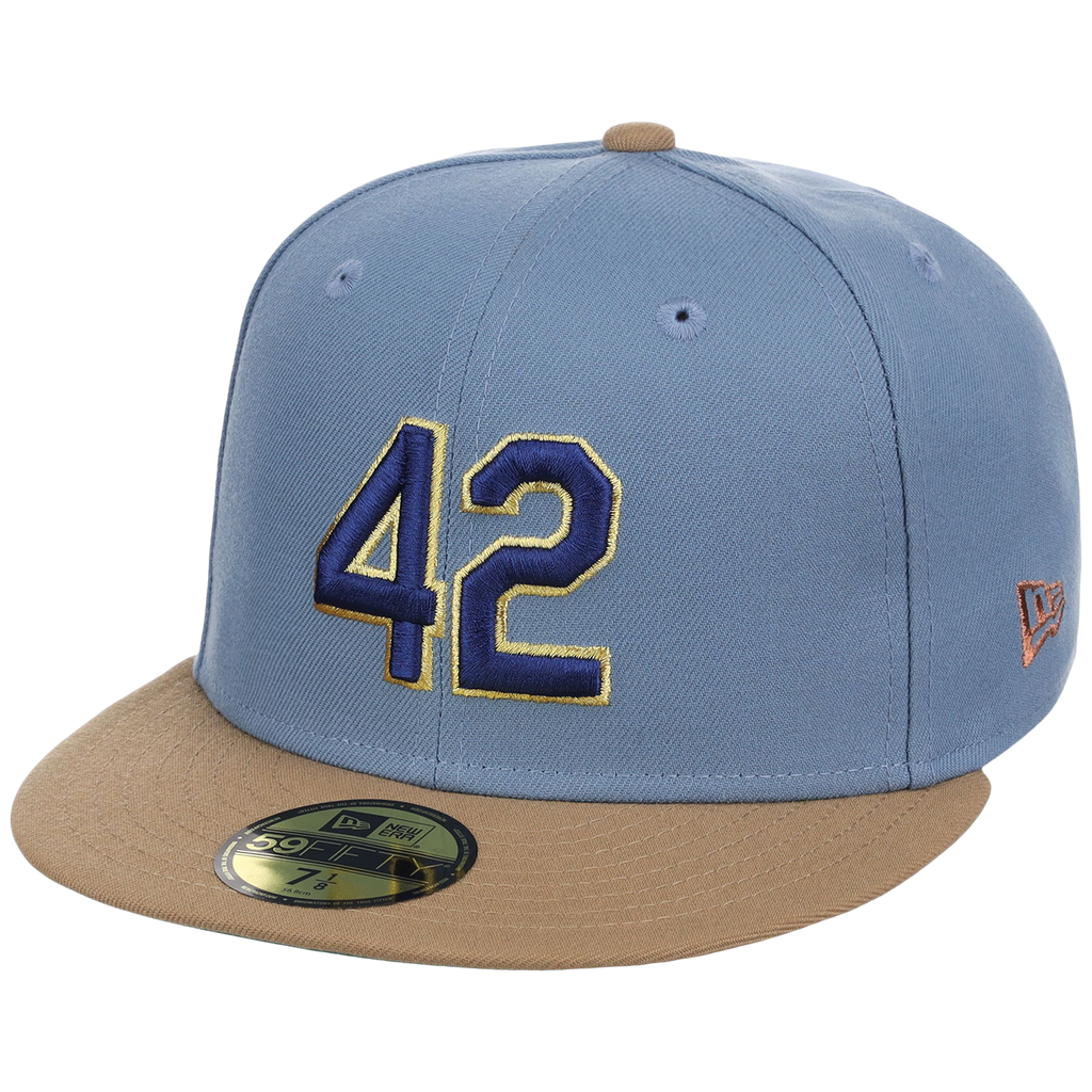 Brooklyn Dodgers 42 Legacy Pack New Era 59FIFTY - Light Blue/Khaki