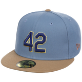 Brooklyn Dodgers 42 Legacy Pack New Era 59FIFTY - Light Blue/Khaki