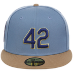 Brooklyn Dodgers 42 Legacy Pack New Era 59FIFTY - Light Blue/Khaki