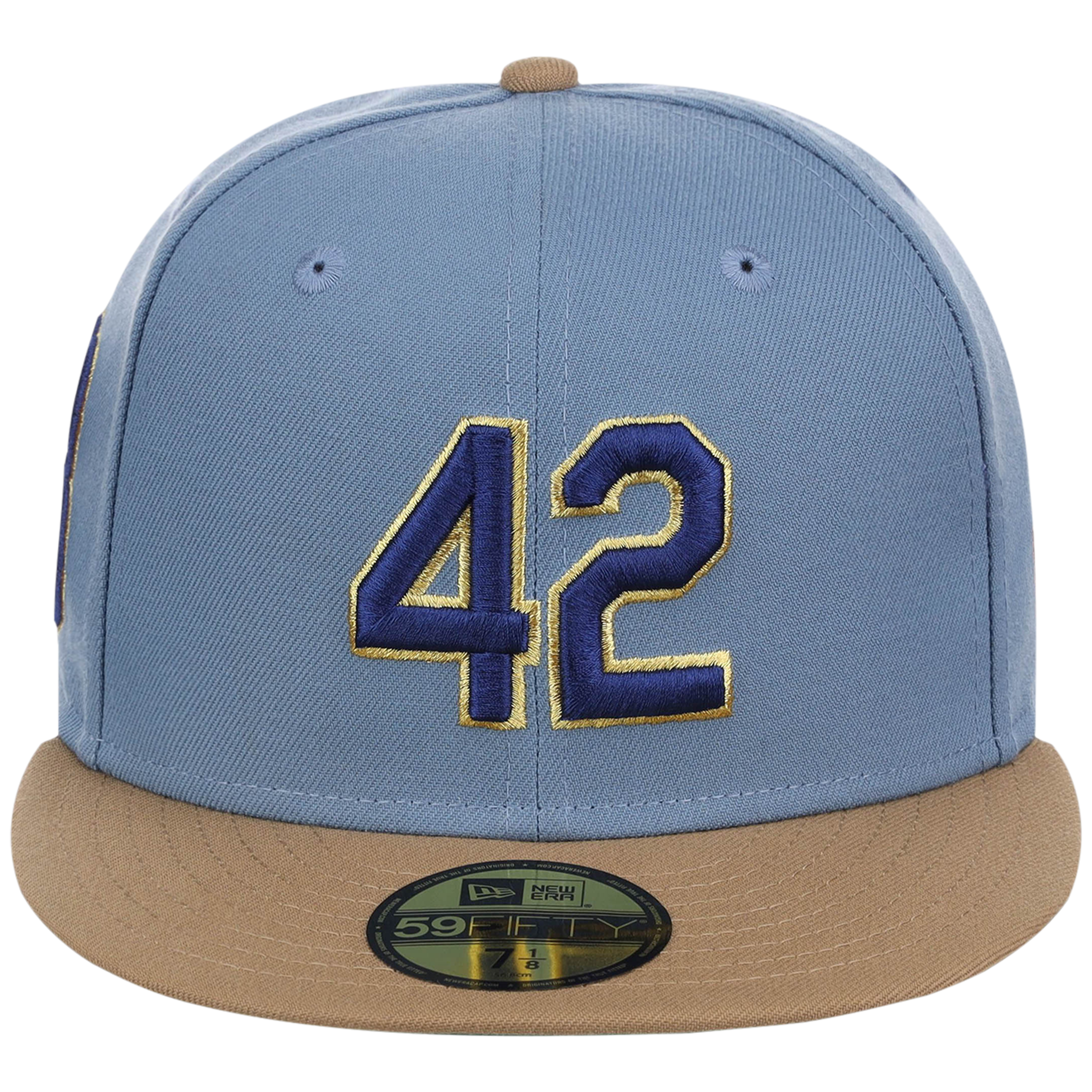 Brooklyn Dodgers 42 Legacy Pack New Era 59FIFTY - Light Blue/Khaki