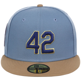 Brooklyn Dodgers 42 Legacy Pack New Era 59FIFTY - Light Blue/Khaki
