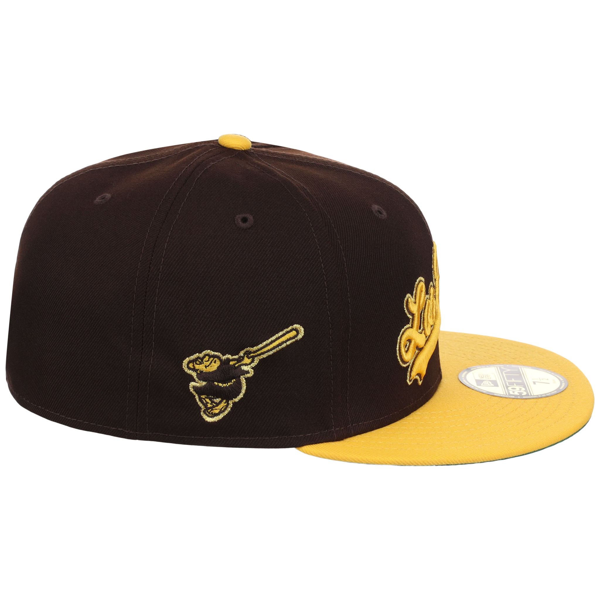 San Diego Padres Friday Flux New Era 59FIFTY (Dark Brown/Yellow)