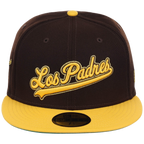 San Diego Padres Friday Flux New Era 59FIFTY (Dark Brown/Yellow)