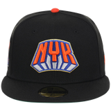 New York Knicks Friday Flux New Era 59FIFTY (Black/Black)